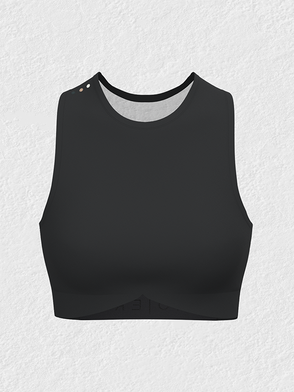 Crew Neck Sports Bra