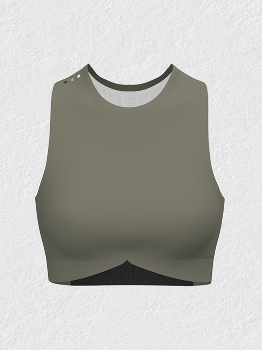 Crew Neck Sports Bra